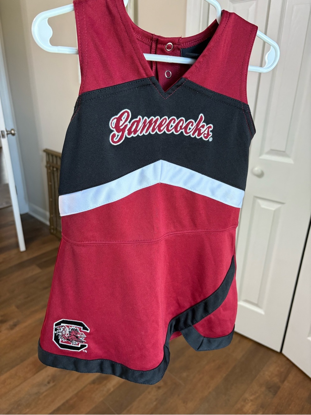 GEN2 South Carolina Gamecocks Cheer Dress Toddler Girls 4T Garnet Black White